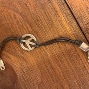 Peace sign bracelet